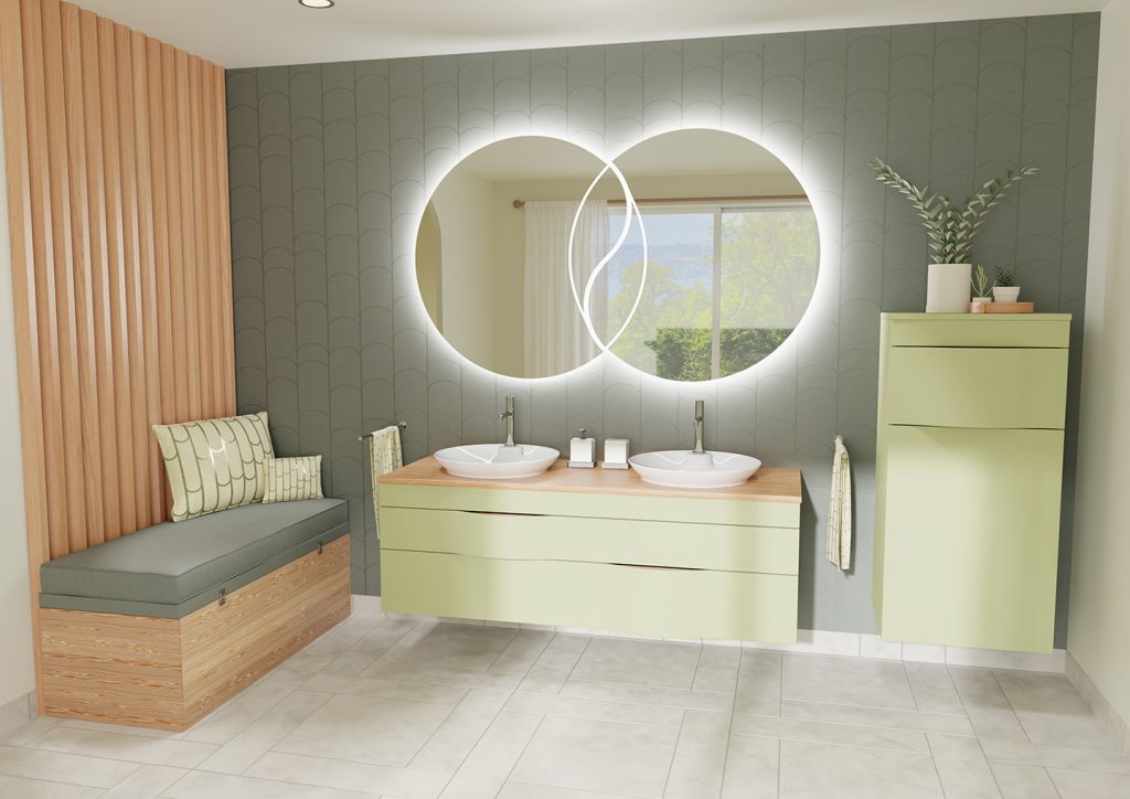 Meuble double vasque Illusion - Decotec 