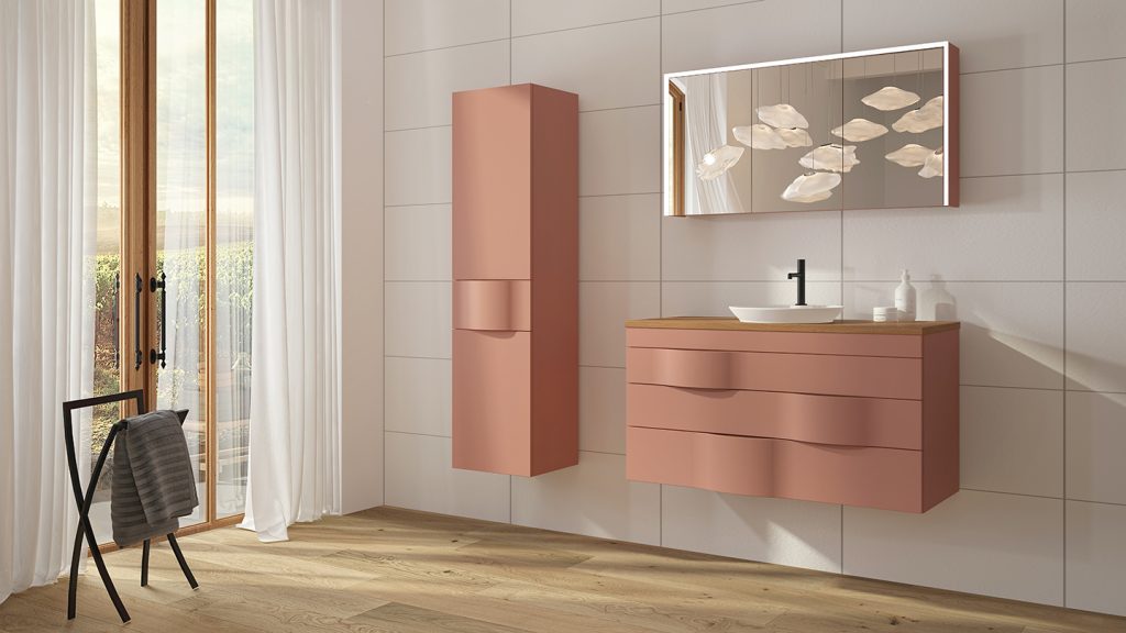 Matt Terracotta Illusion bathroom cabineT