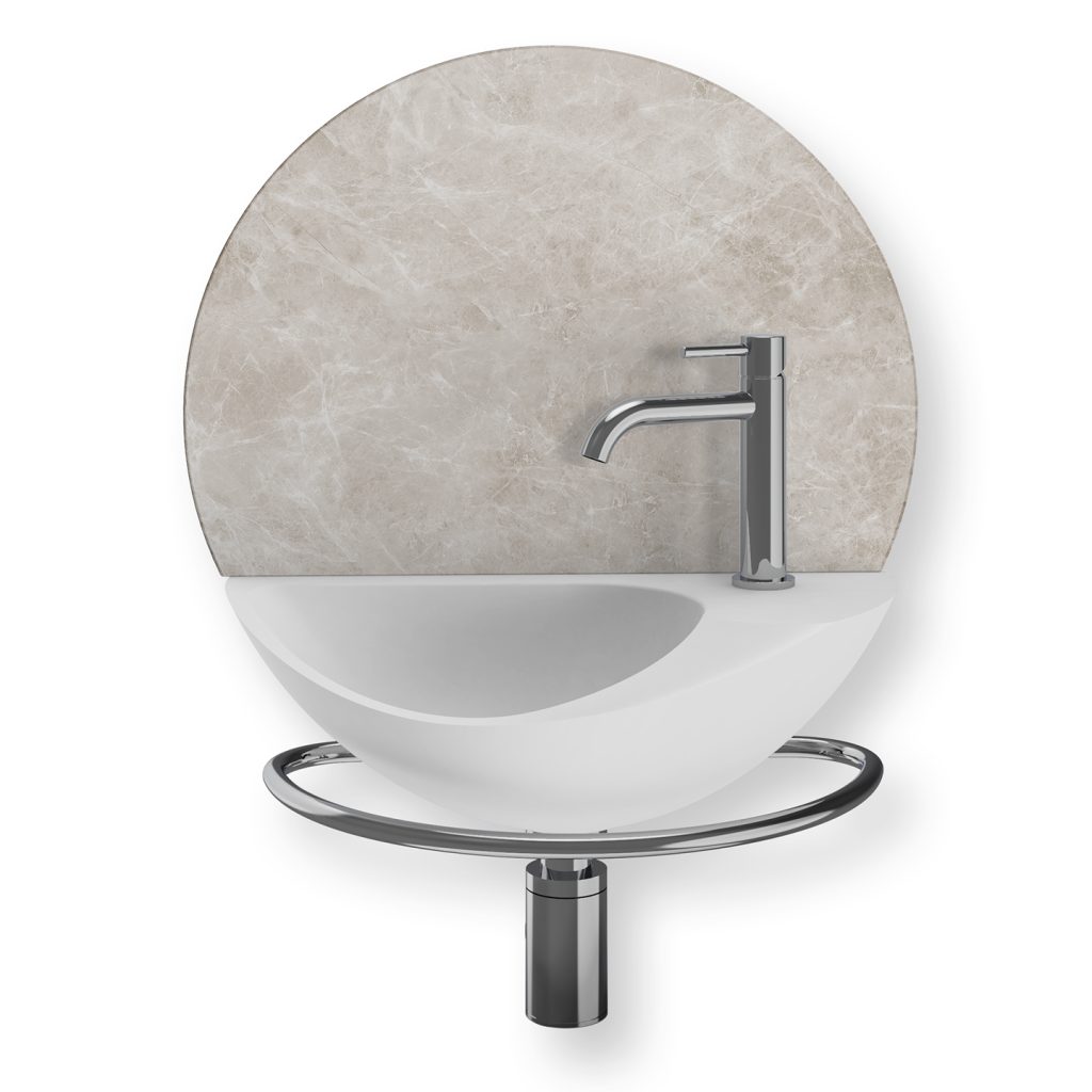 Bulli compact polaris beige marble hand basin