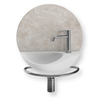 Thumbnail of http://Bulli%20compact%20polaris%20beige%20marble%20hand%20basin