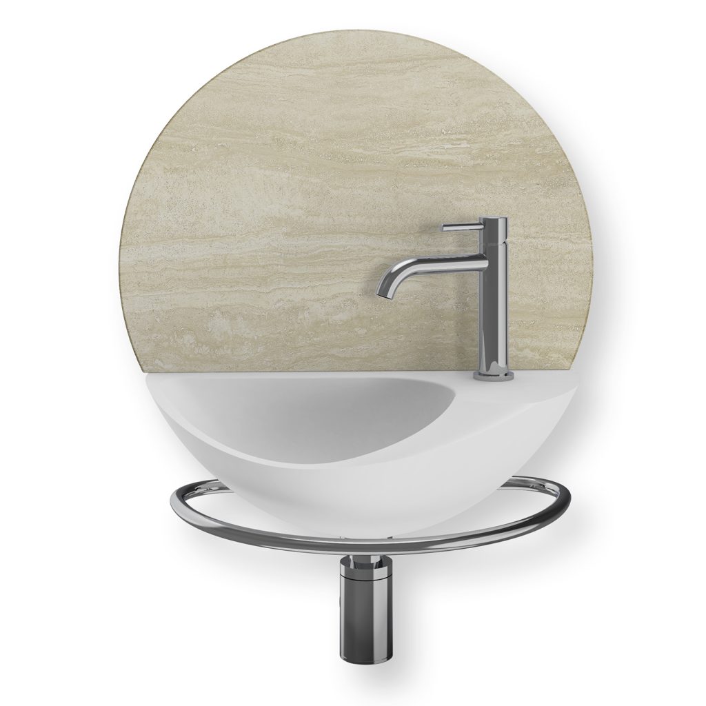 Bulli compact polaris marble travertine hand basin