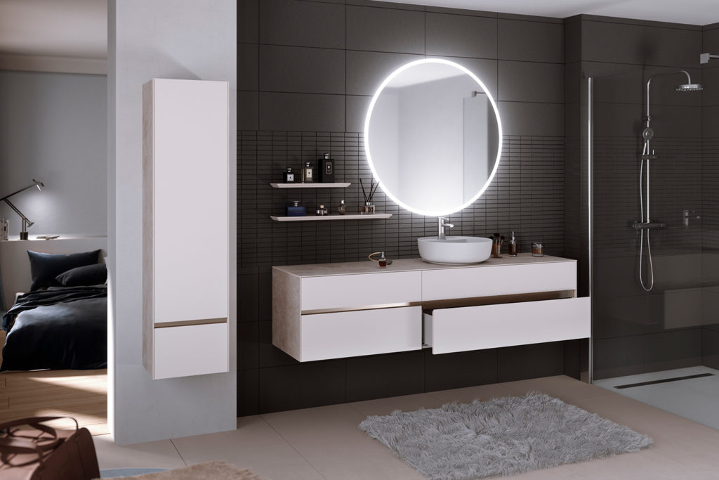 Karma, bathroom furniture by DECOTEC