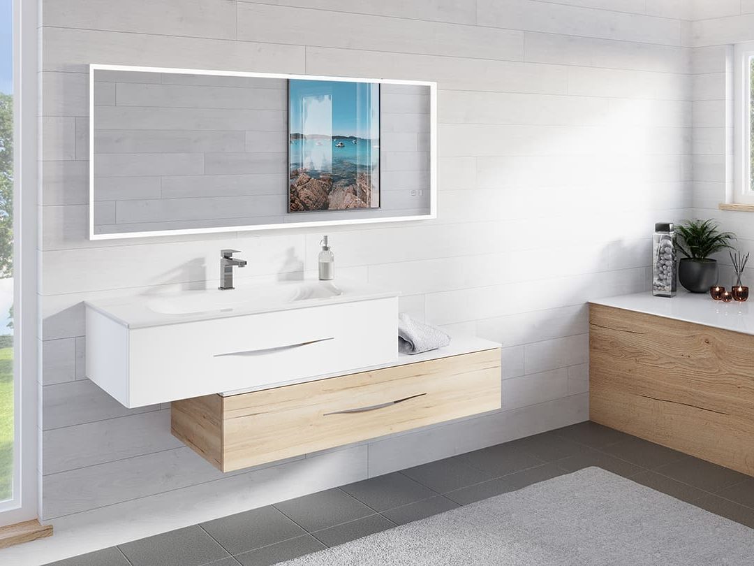 Meuble Bento, vasque Solaris