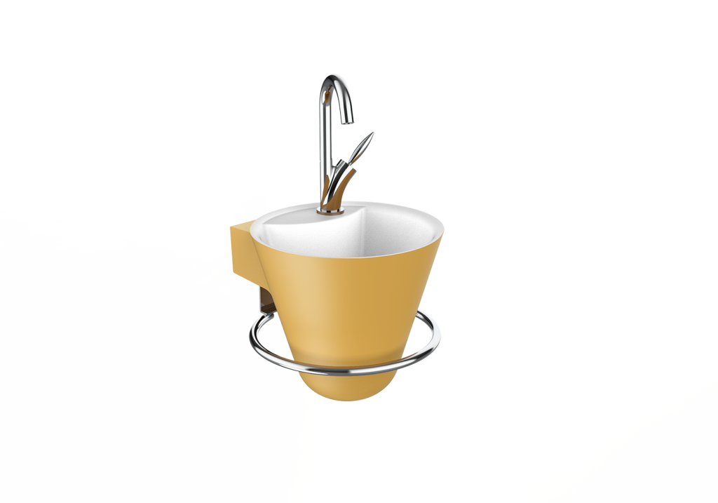 Lave-mains Cône curry mat - DECOTEC