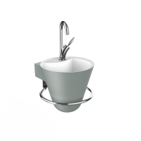 Thumbnail of http://Lave-mains%20Cône%20gris%20perle%20mat%20-%20DECOTEC