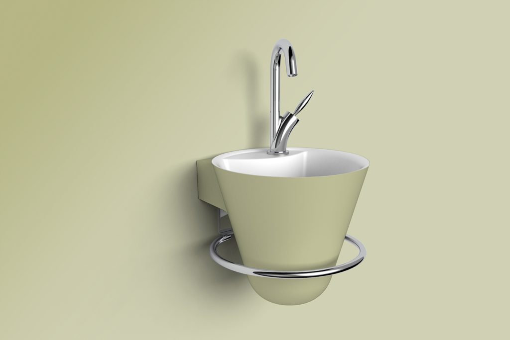 Lave mains Cône couleur sauge - DECOTEC