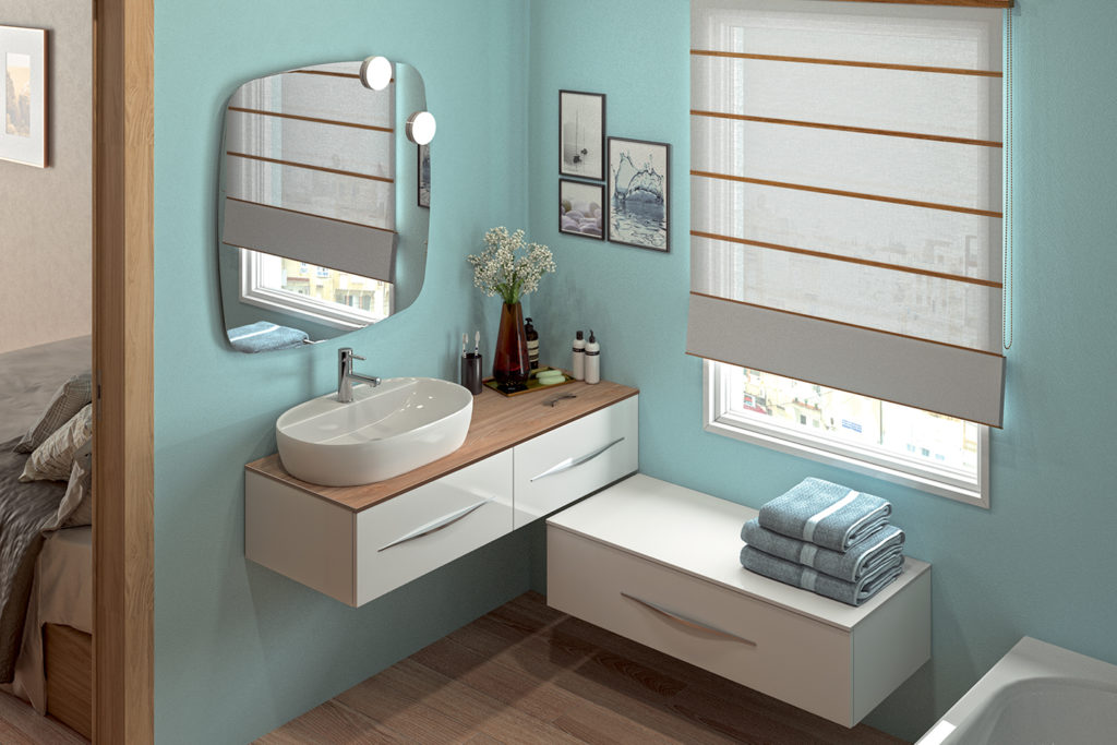 Bento bathroom furniture by DECOTEC