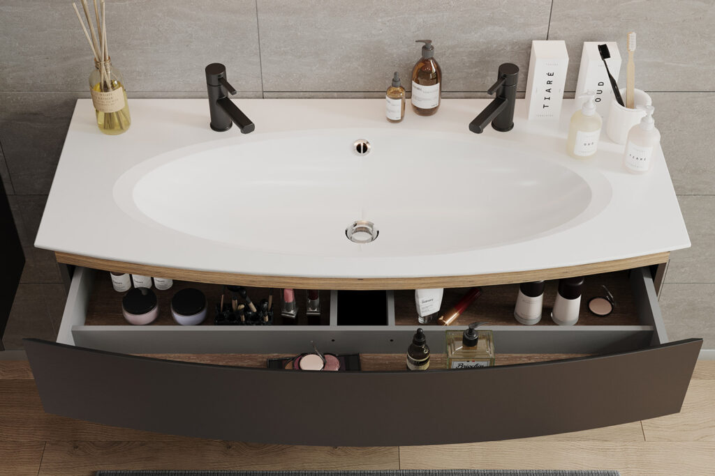 Bel Ami washbasin cabinet by DECOTEC