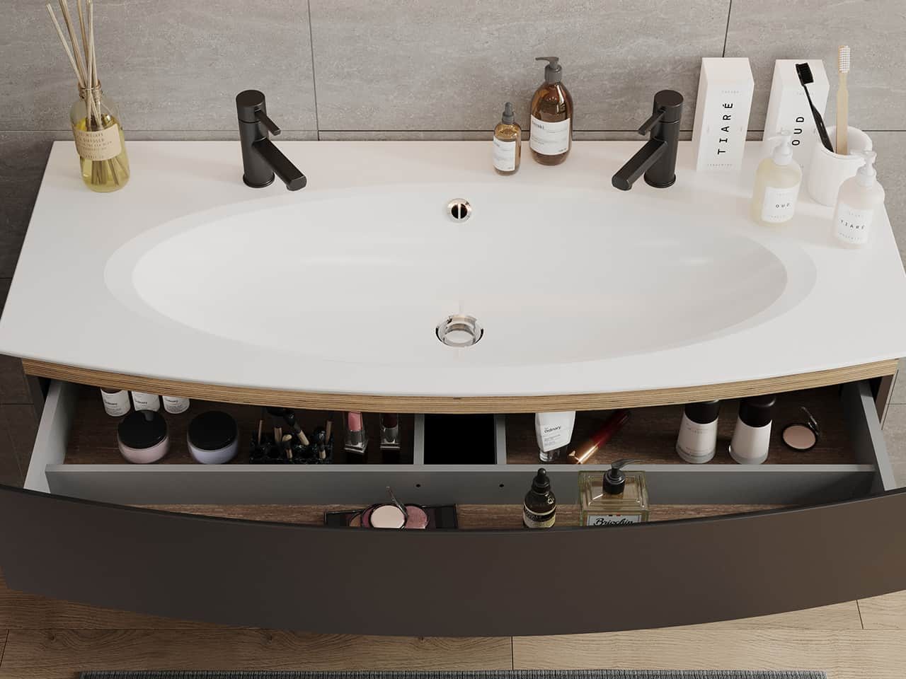 Bel Ami washbasin cabinet by DECOTEC