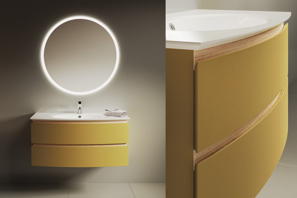 Bel Ami washbasin cabinet by DECOTEC