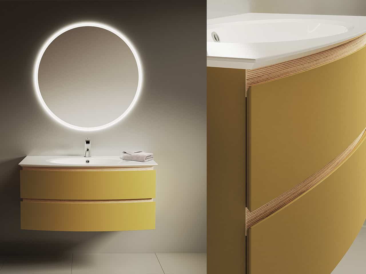 Bel Ami washbasin cabinet by DECOTEC