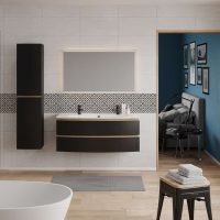 Thumbnail of http://BEL%20AMI%20bathroom%20cabinet%20in%20matt%20black%20lacquer,%20matching%20column,%20divine%20mirro