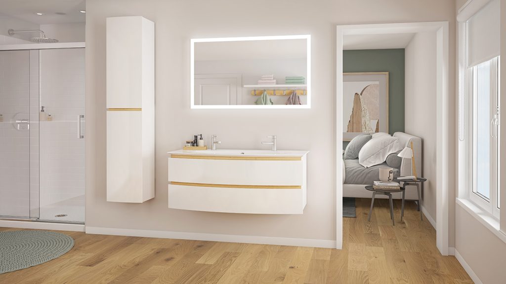 Bel Ami washbasin cabinet by DECOTEC