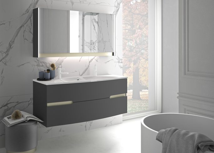 Wardrobe Egerie Matt anthracite Wardrobe Egerie Matt anthracite