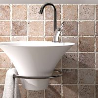 Thumbnail of http://Iris%20washbasin,%20white%20color%20with%20chrome%20towel%20rail