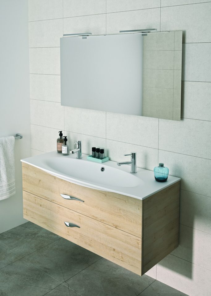 Mirror FLORE L120 Vanilla oak Mirror FLORE L120 Vanilla oak