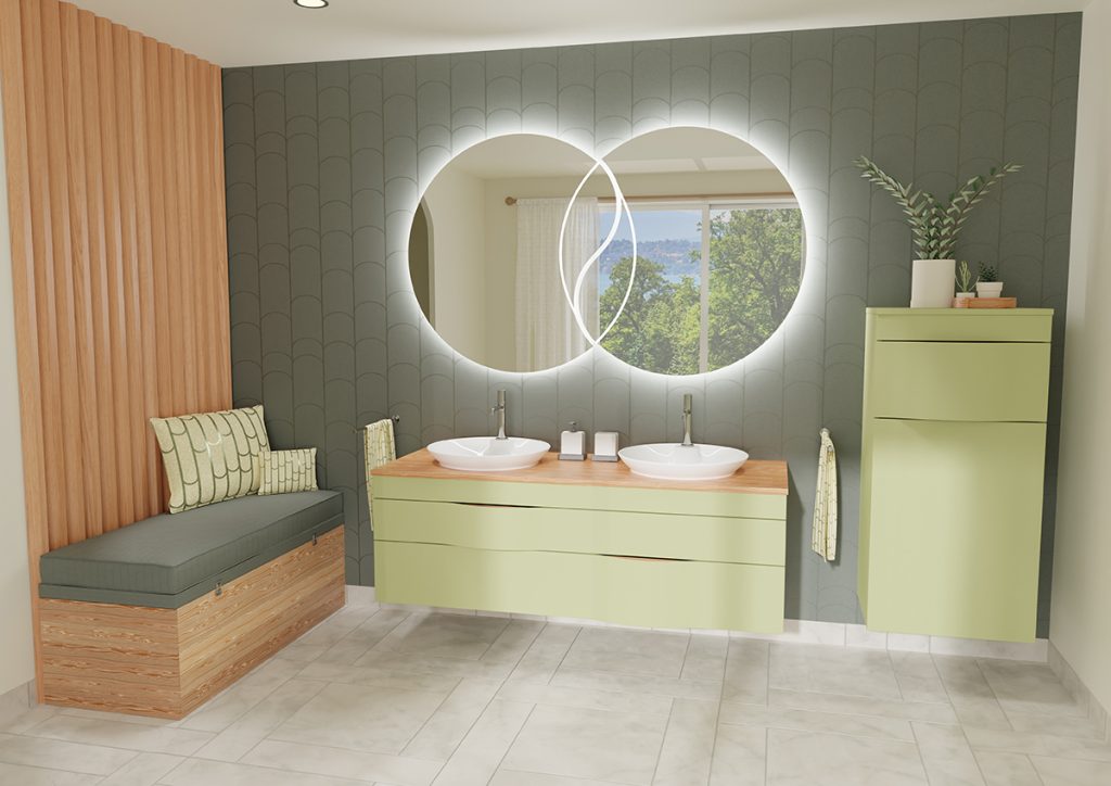 Miroir les inséparables 90cm