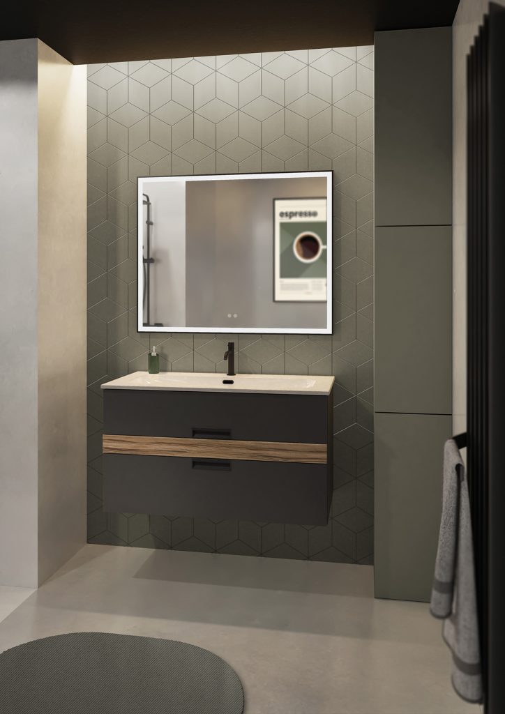 meuble vasque VIBRATO laqué -DECOTEC